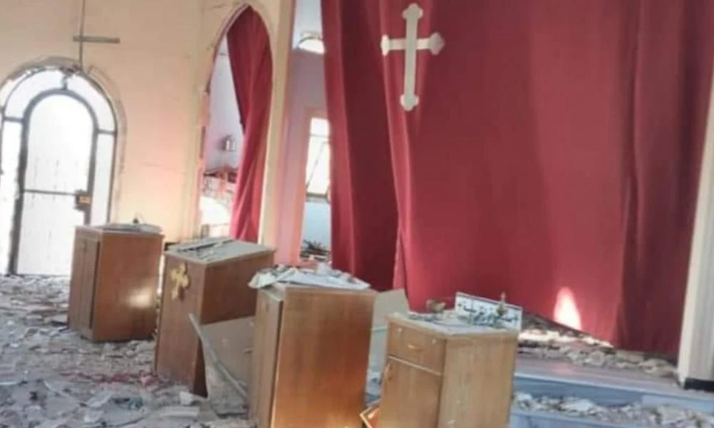 Τζιχαντιστές μισθοφόροι της Τουρκίας βομβάρδισαν χριστιανική εκκλησία στο Τιλ Τεμίρ
